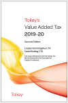 Tolley's Value Added Tax 2019-2020 (Second edition only) cover